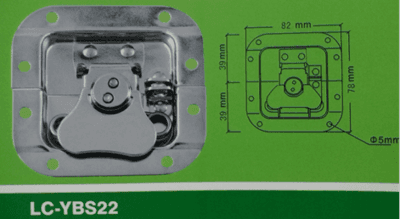 LC-YBS22 blank holder small Latch,Flight case road case hardware